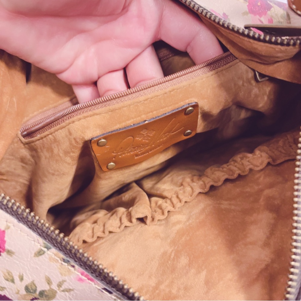 Patricia Nash Rose Leather Crossbody Bag - Picture 6 of 6